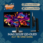 MSI MAG 321UP QD-OLED 31.5" 4K UHD 165Hz 0.3ms OLED Gaming Monitor