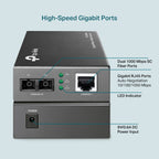 TP-Link MC200CM 10/100/1000Mbps Gigabit Ethernet Multi-Mode Media Converter