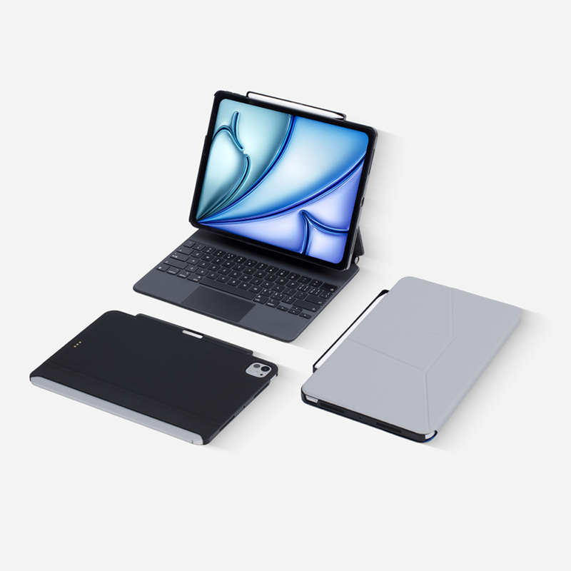 The Connected Case for iPad works seamlessly with the MOFT Dynamic Folio and supports the Magic Keyboard and Apple Pencil.
