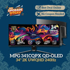 MSI MPG 341CQPX QD-OLED 34" 2K UWQHD 240Hz 0.03ms Curved OLED Gaming Monitor