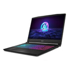 Gaming laptop with RGB keyboard on a white background