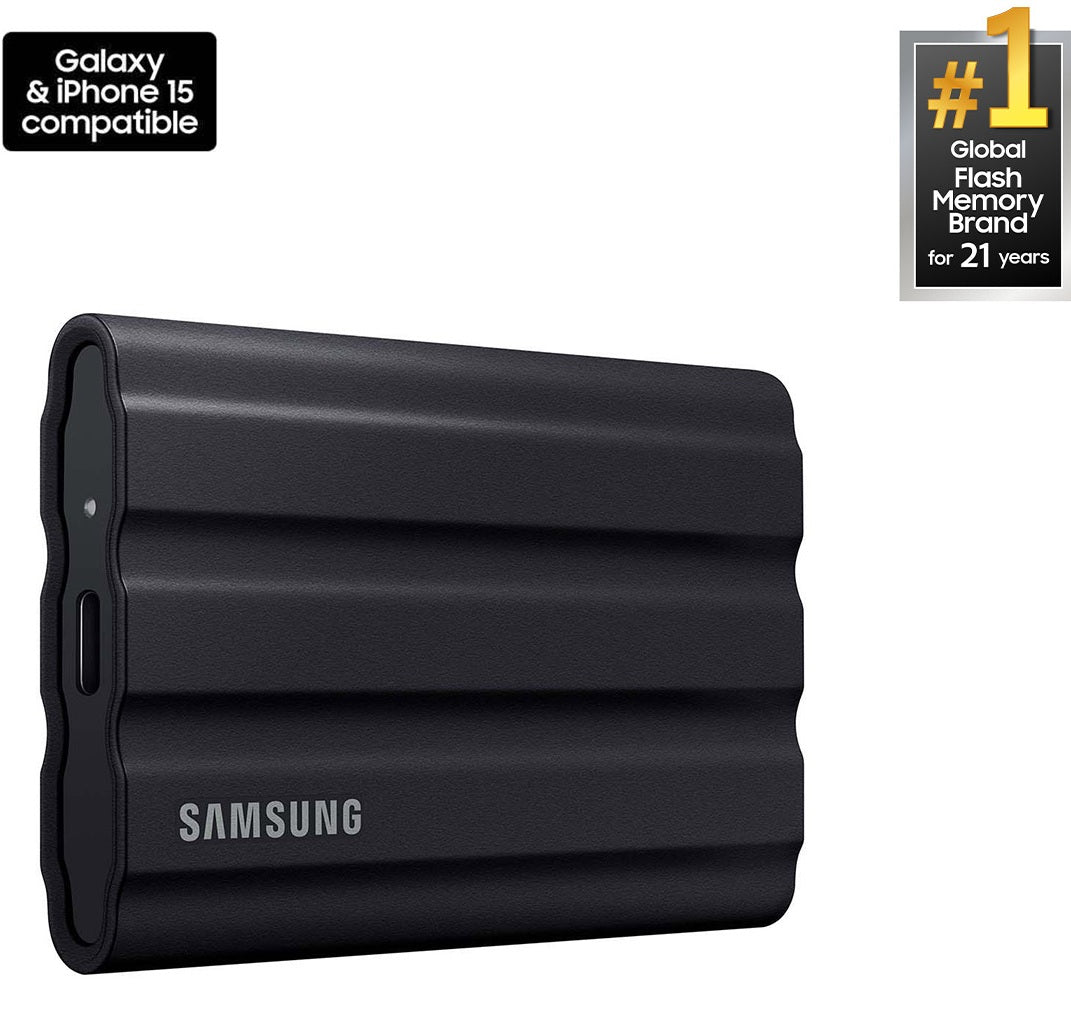 Samsung T7 Shield 4TB Portable USB 3.2 Gen 2 Type-C Black External SSD