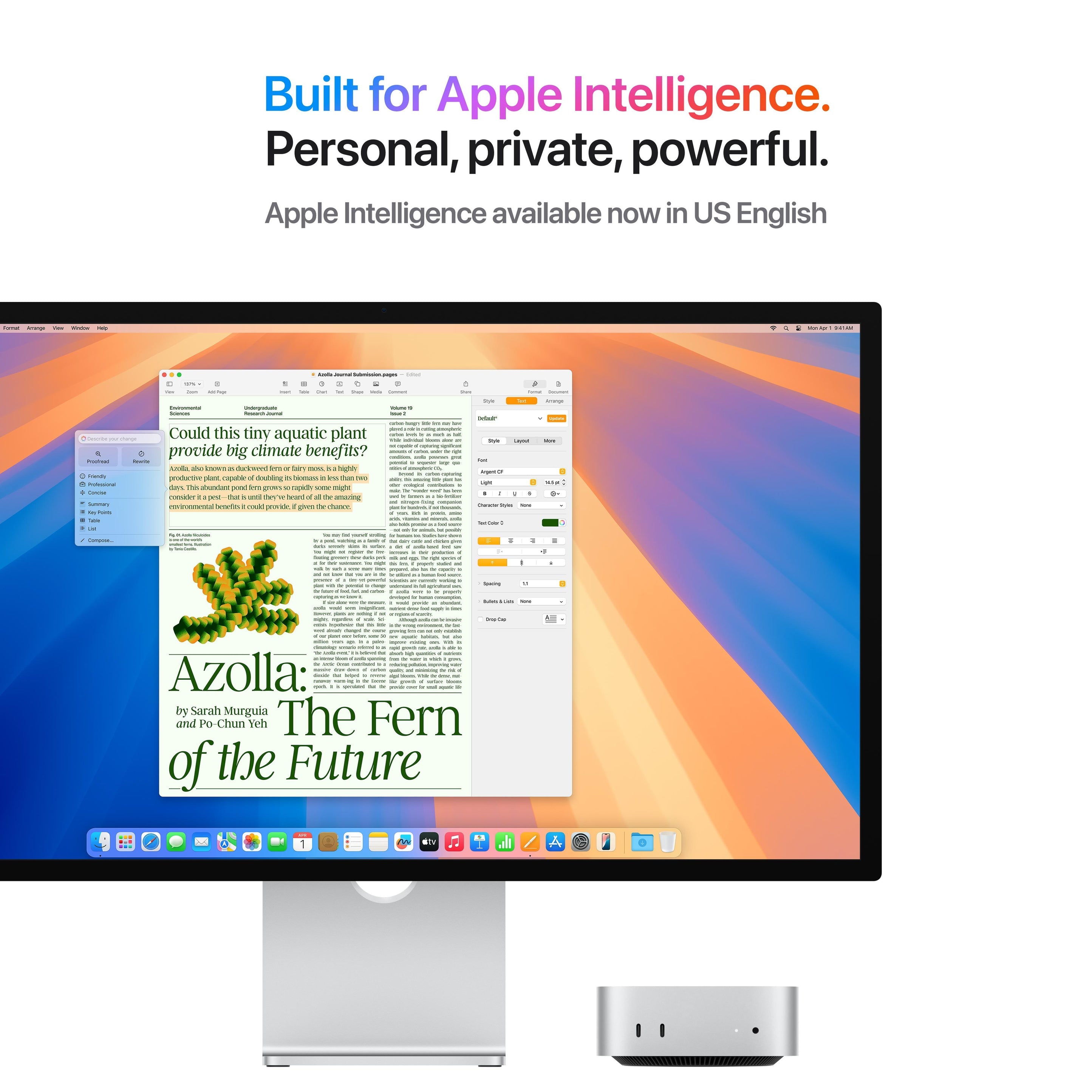 Mac mini: Apple M4 chip with 10‑core CPU and 10‑core GPU