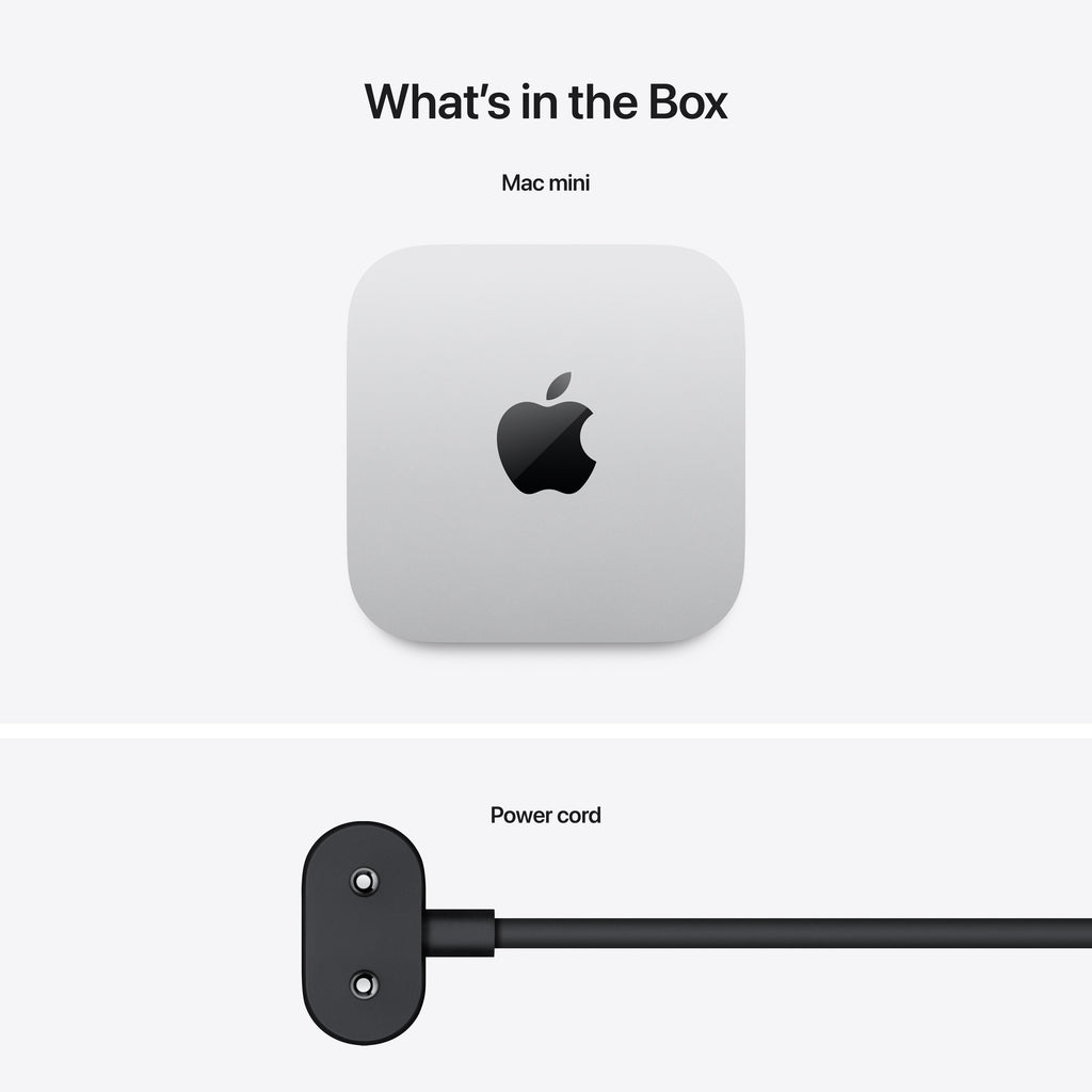 Mac mini: Apple M4 chip with 10-core CPU and 10-core GPU, 24GB, 1TB SSD, 10 Gigabit  - Silver - Z1CF000YW