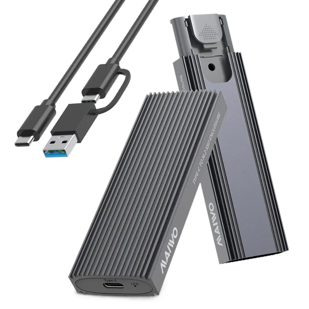 MAIWO K1691 USB-C 3.1 Gen2 Tool Free M.2 NVMe SATA SSD Enclosure
