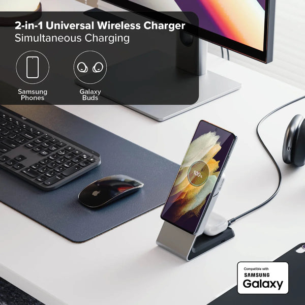 Matrix 2-In-1 Universal Magnetic Charging Dock - White