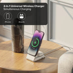 Matrix 2-In-1 Universal Magnetic Charging Dock - White