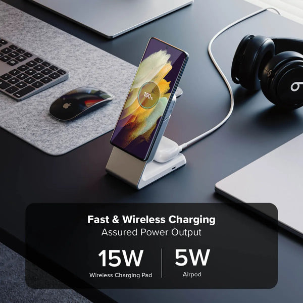 Matrix 2-In-1 Universal Magnetic Charging Dock - White