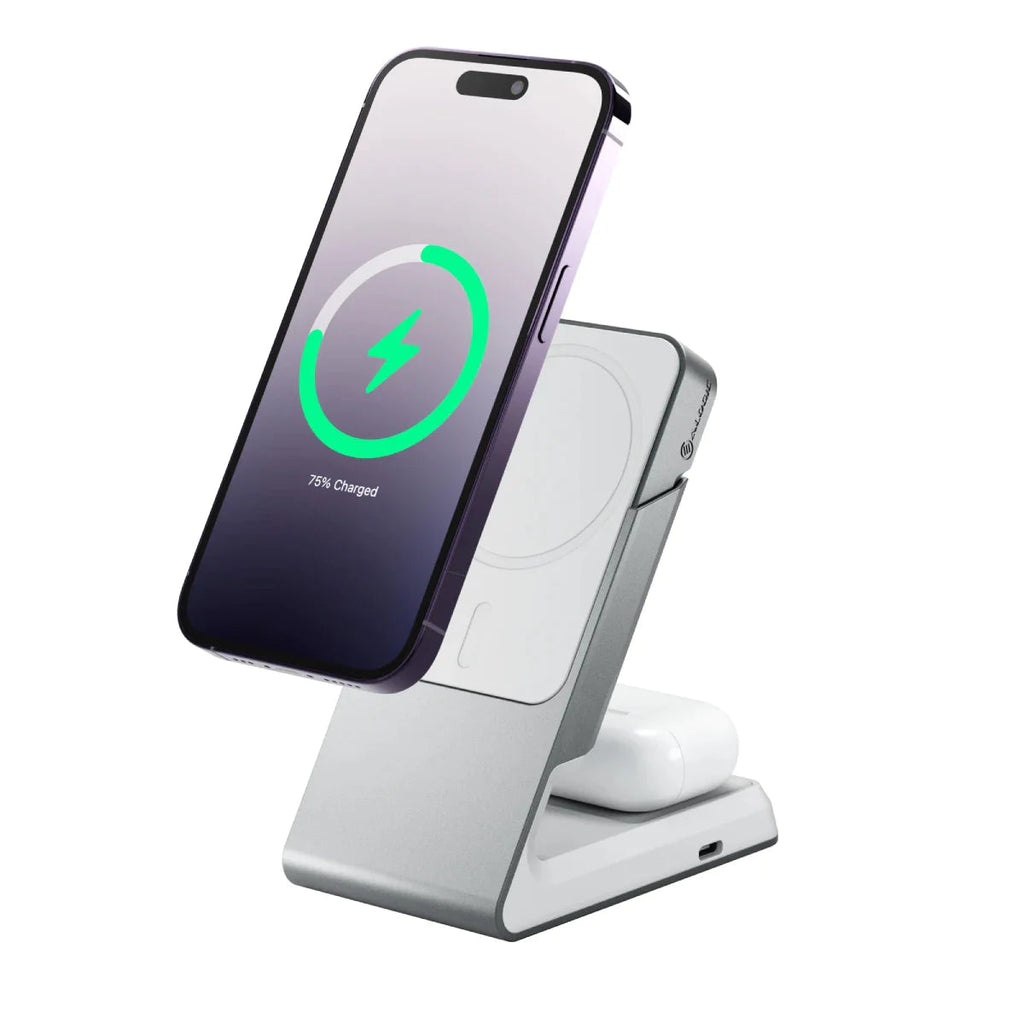 Matrix 2-In-1 Universal Magnetic Charging Dock - White