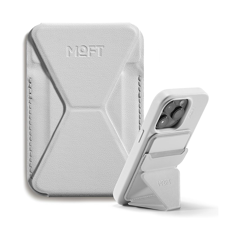 MOFT Snap-on Phone Stand & Wallet (Magsafe Compatible)-iPhone 12/13/14/15/16/17 series & Non Magsafe Cases And Android Phones Using Moft Metal Ring include in Pack