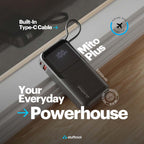 Mito Plus Mini 10000mAh Powerbank with Built-in Type-C Cable and 22.5W Fast Charging