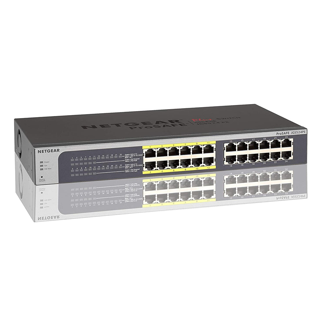 NETGEAR JGS524PE 24-Port Gigabit Plus Switch Network Hub With 12-Port PoE