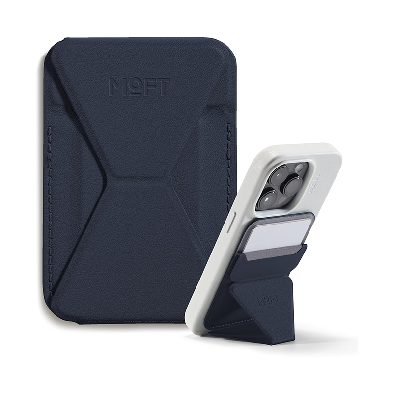 MOFT Snap-on Phone Stand & Wallet (Magsafe Compatible)-iPhone 12/13/14/15/16/17 series & Non Magsafe Cases And Android Phones Using Moft Metal Ring include in Pack