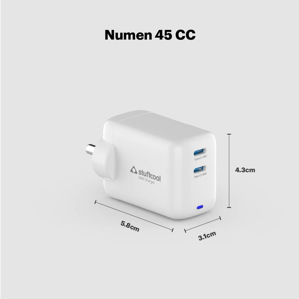 Numen 45W Dual Type-C Gan Fast Charger
