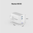 Numen 45W Dual Type-C Gan Fast Charger