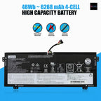 Original Lenovo Laptop Battery L16C4PB1 Yoga 720-13IKB(80X60097GE), Yoga 720-13IKB(80X60098GE), L16L4PB1, L16M4PB1(6268mAh, 48Wh)