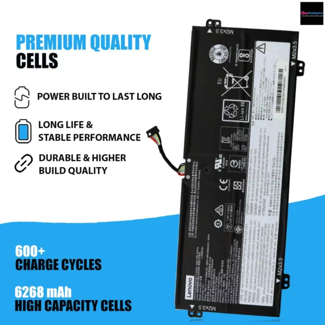 Original Lenovo Laptop Battery L16C4PB1 Yoga 720-13IKB(80X60097GE), Yoga 720-13IKB(80X60098GE), L16L4PB1, L16M4PB1(6268mAh, 48Wh)