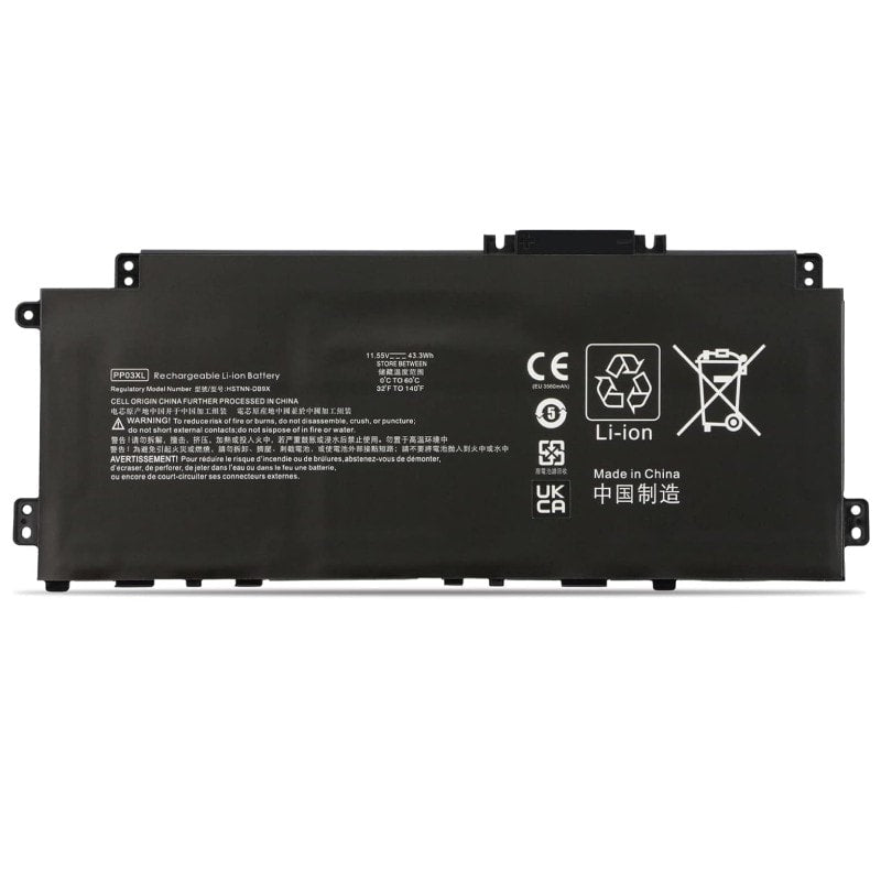 HP PP03XL Original OEM 43.3Whr 3560mAh 11.55V 3 Cell Laptop Battery