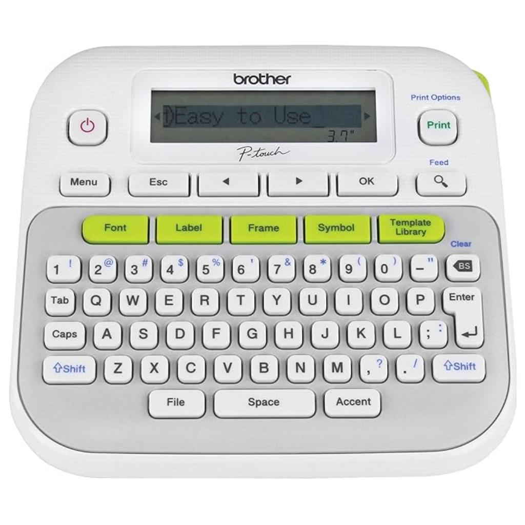 Brother PT-D210 Desktop Label Printer Compact QWERTY Keyboard Label Maker