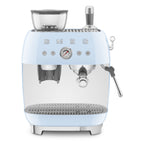 Smeg Cream manual espresso coffee machine with built-in grinder