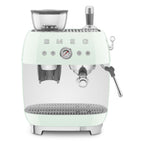 Smeg Cream manual espresso coffee machine with built-in grinder