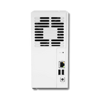 QNAP TS-233 Quad Core 2 Bay Desktop Network Attached Storage Enclosure - White