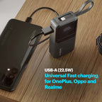 Mito Plus Mini 10000mAh Powerbank with Built-in Type-C Cable and 22.5W Fast Charging