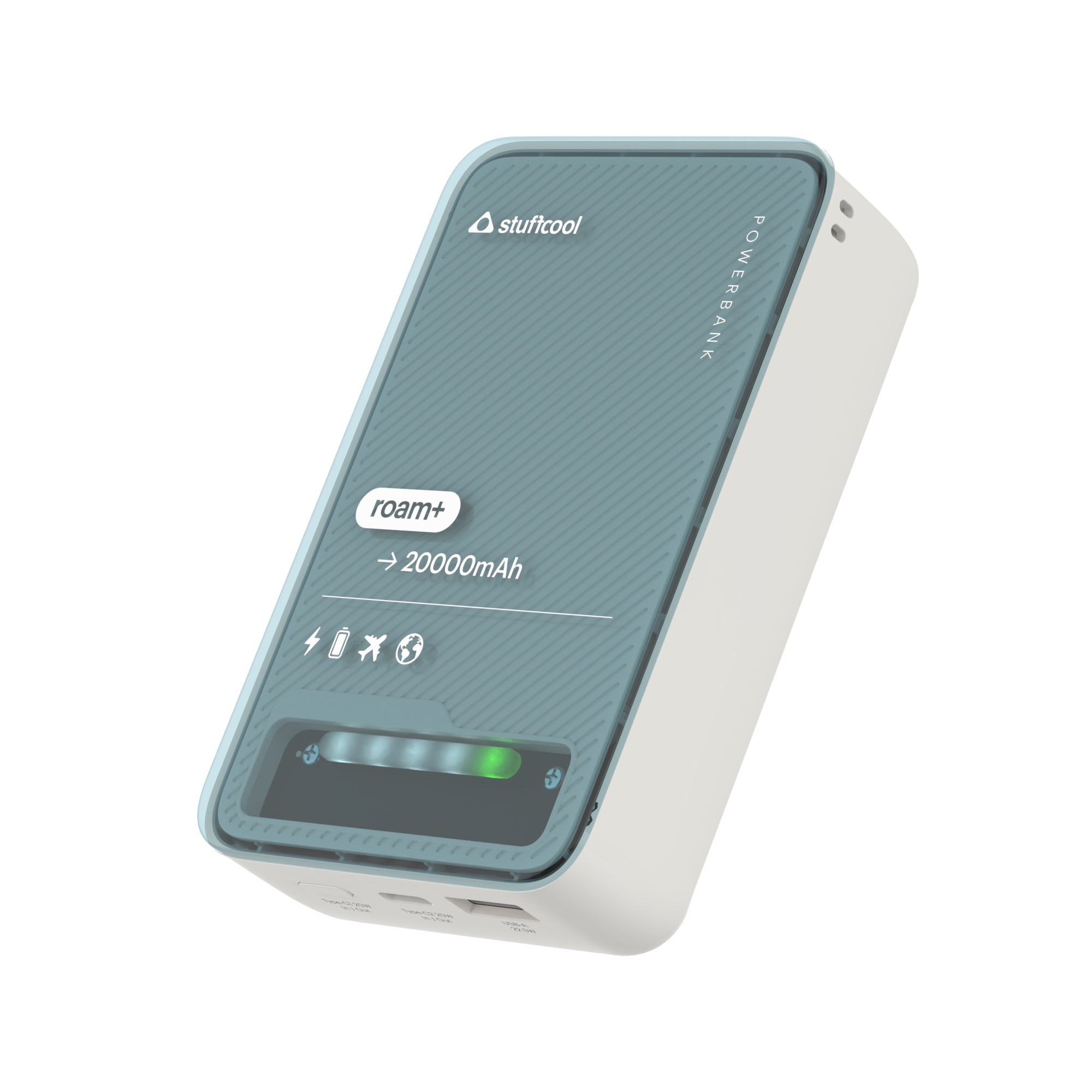 Roam+ 20000mAh Mini wired Powerbank with 20W Type C Output