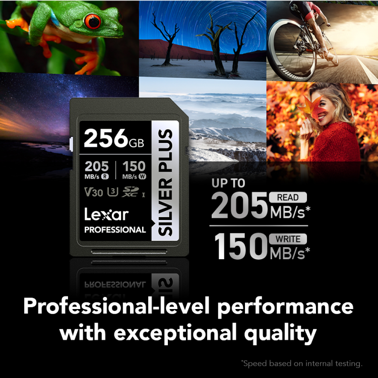 Lexar Professional SILVER PLUS SDXC UHS-I Card -256GB