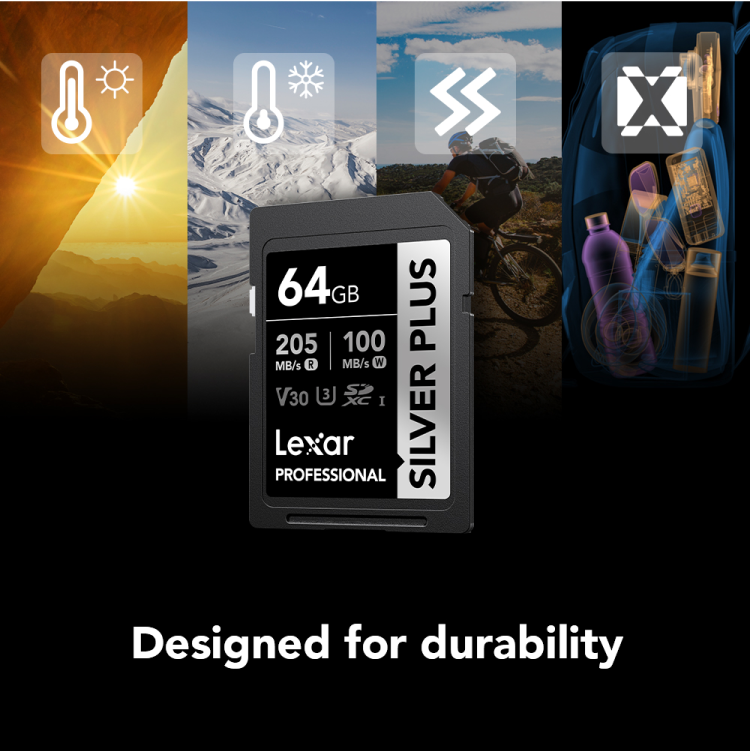 Lexar Professional SILVER PLUS SDXC UHS-I Card- 128GB