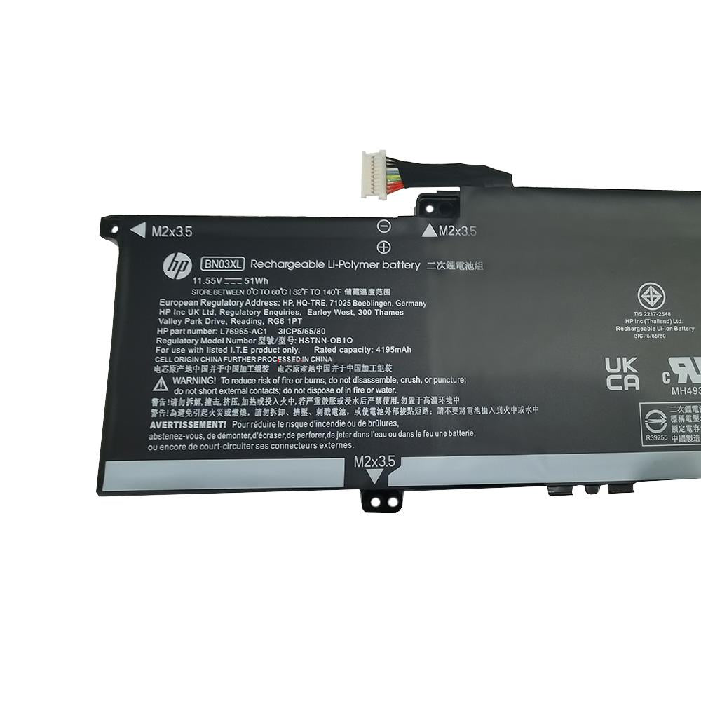 HP BN03XL Original OEM 42Whr 3783mAh 11.1V 3 Cell Laptop Battery