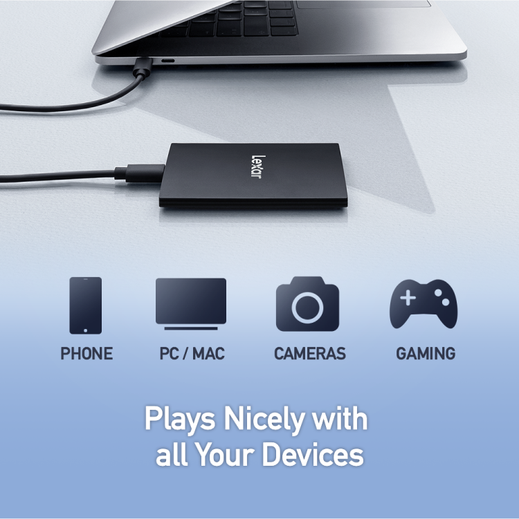 Lexar SL500 Portable SSD - 1TB - LSL500M001T-RNBNG