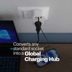 ChargePlug Mini Universal Multi Plug with 20W Gan Charger