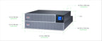 APC Easy UPS On-Line SRVL3KRIL-IN - 3000VA/ 2700W | 230V | 4 India 3-pin 6A +1 Hard wire (1P+N+E) Outlets | Lithium-ion | Rack/Tower 4U | Intelligent Card Slot | Visual LCD and Audible Alarms | Extended runtime,W/O rail kit | 3 years Warranty on UPS