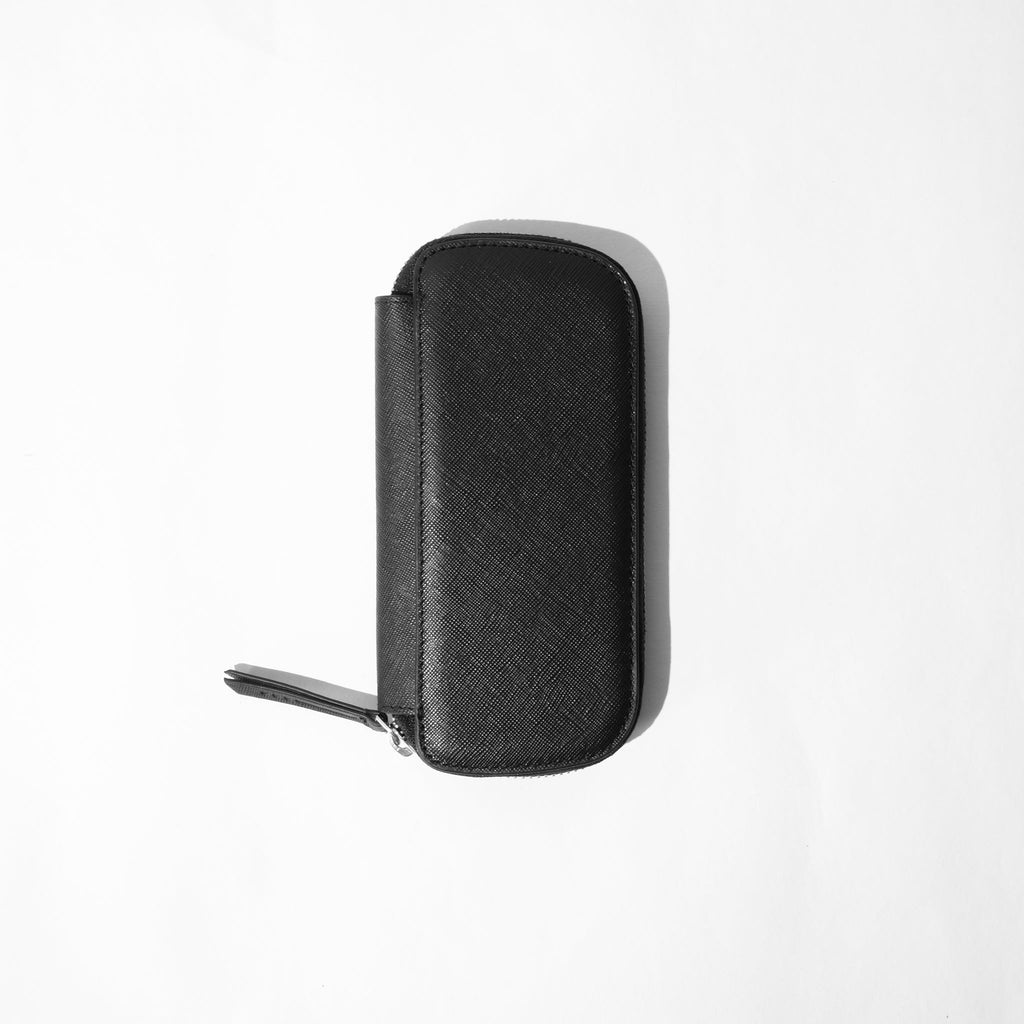 Endless Companion Leather Adjustable Pen Pouch - 3 Pens - Black