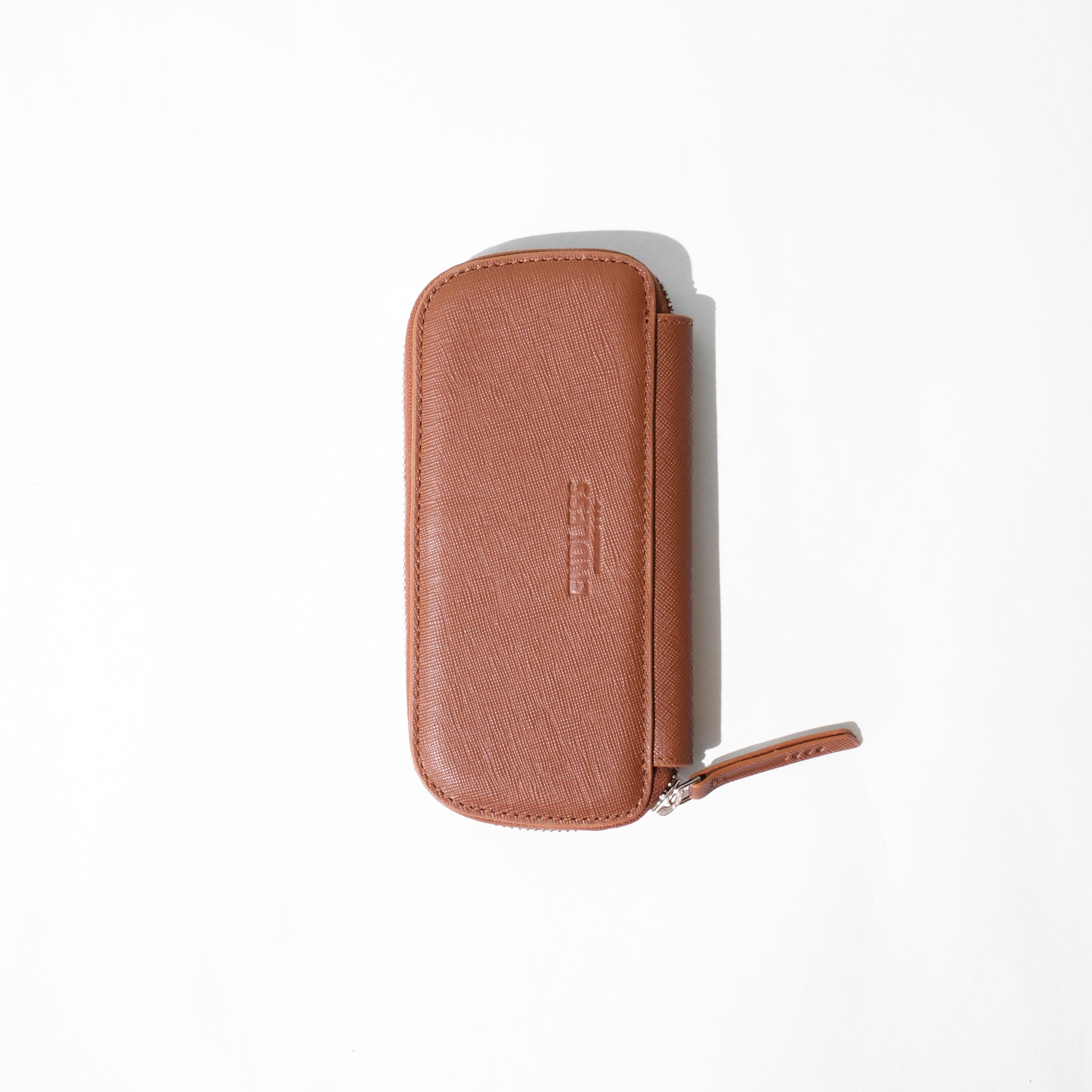 Endless Companion Leather Adjustable Pen Pouch - 3 Pens - Brown