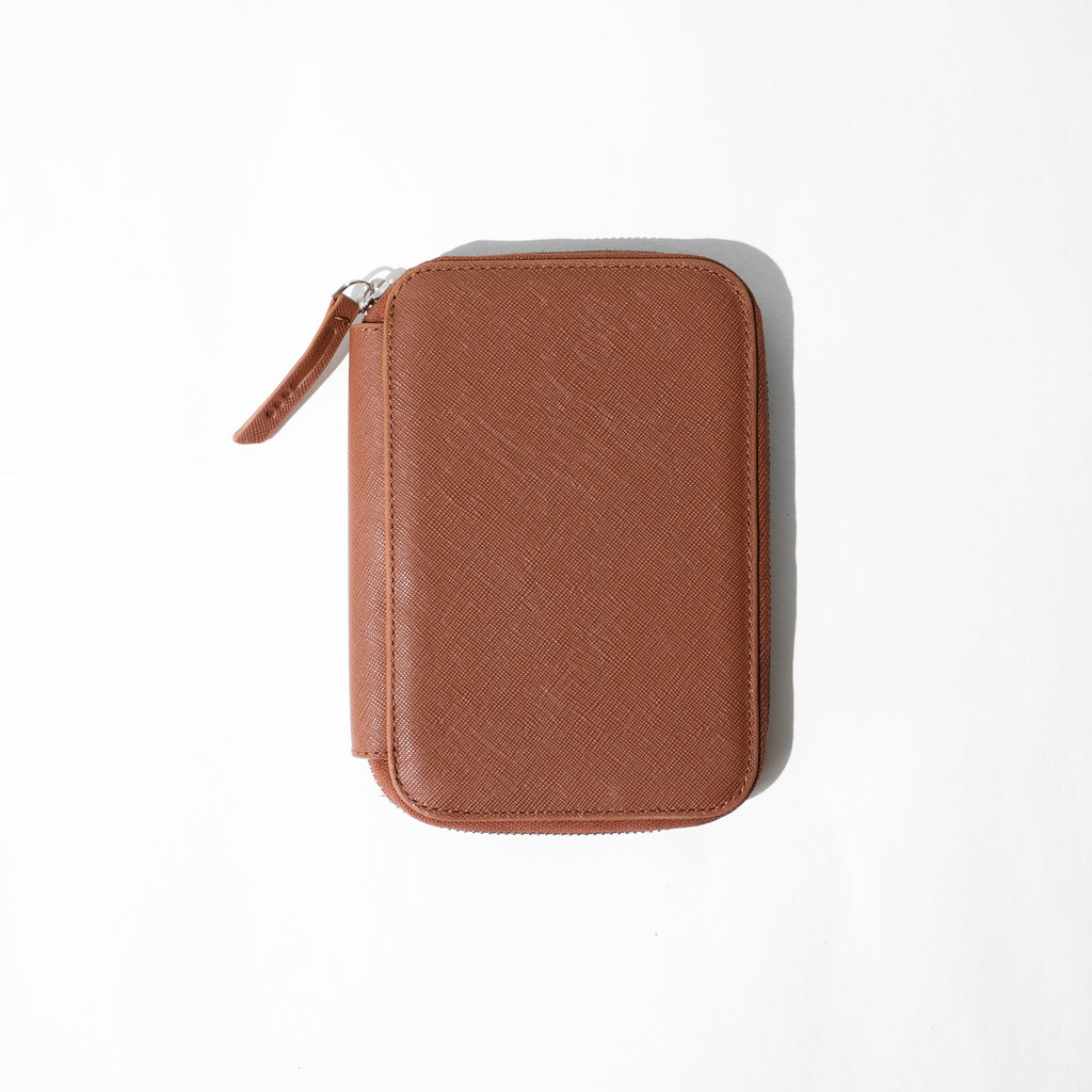 Endless Companion Leather Adjustable Pen Pouch - 5 Pens - Brown