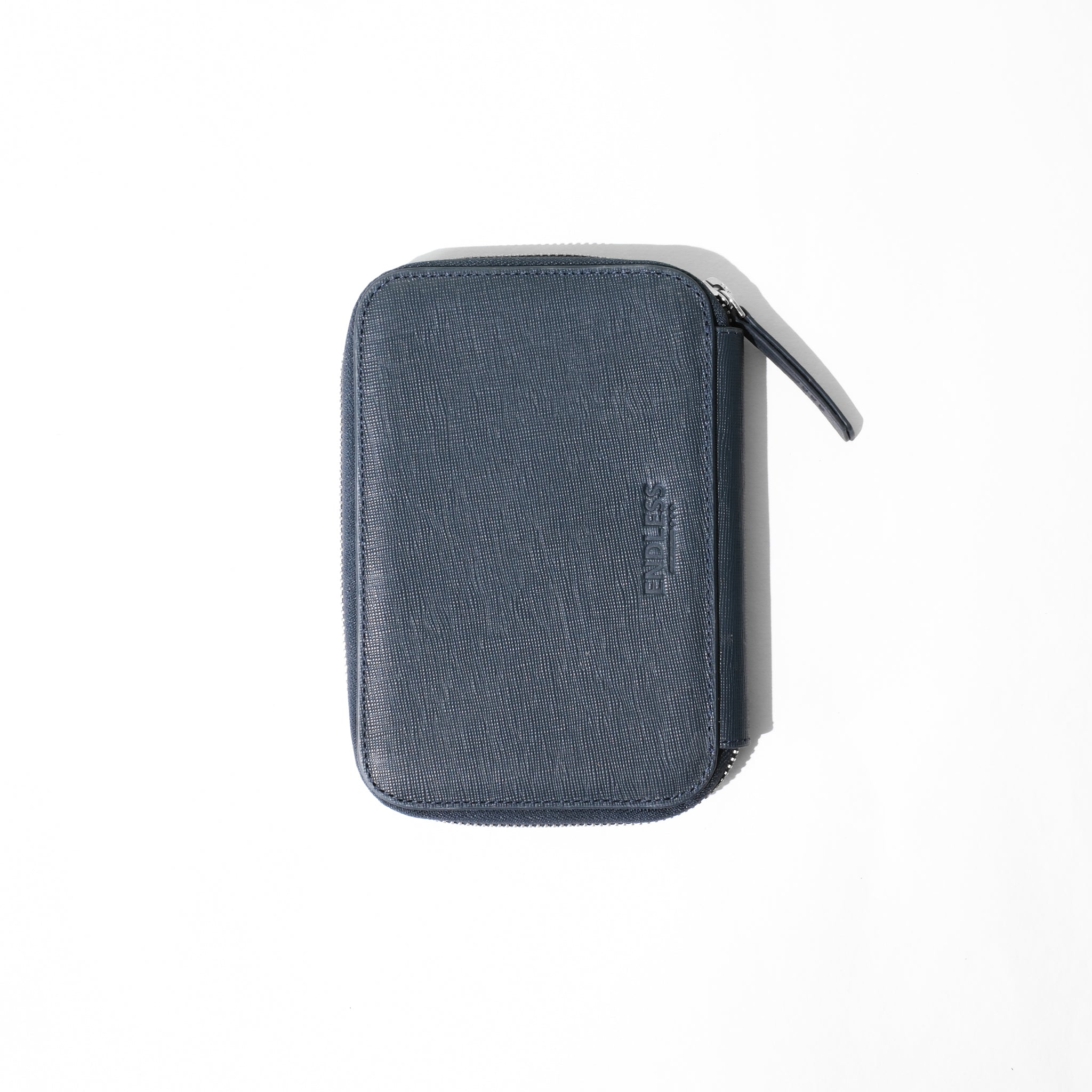 Endless Companion Leather Adjustable Pen Pouch - 5 Pens - Blue