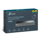 TP-Link TL-SX1008 8 Port 10G Multi-Gigabit Unmanaged Desktop/Rackmount Ethernet Switch