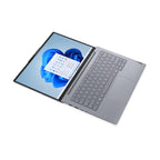 Open laptop displaying a calendar on a white background