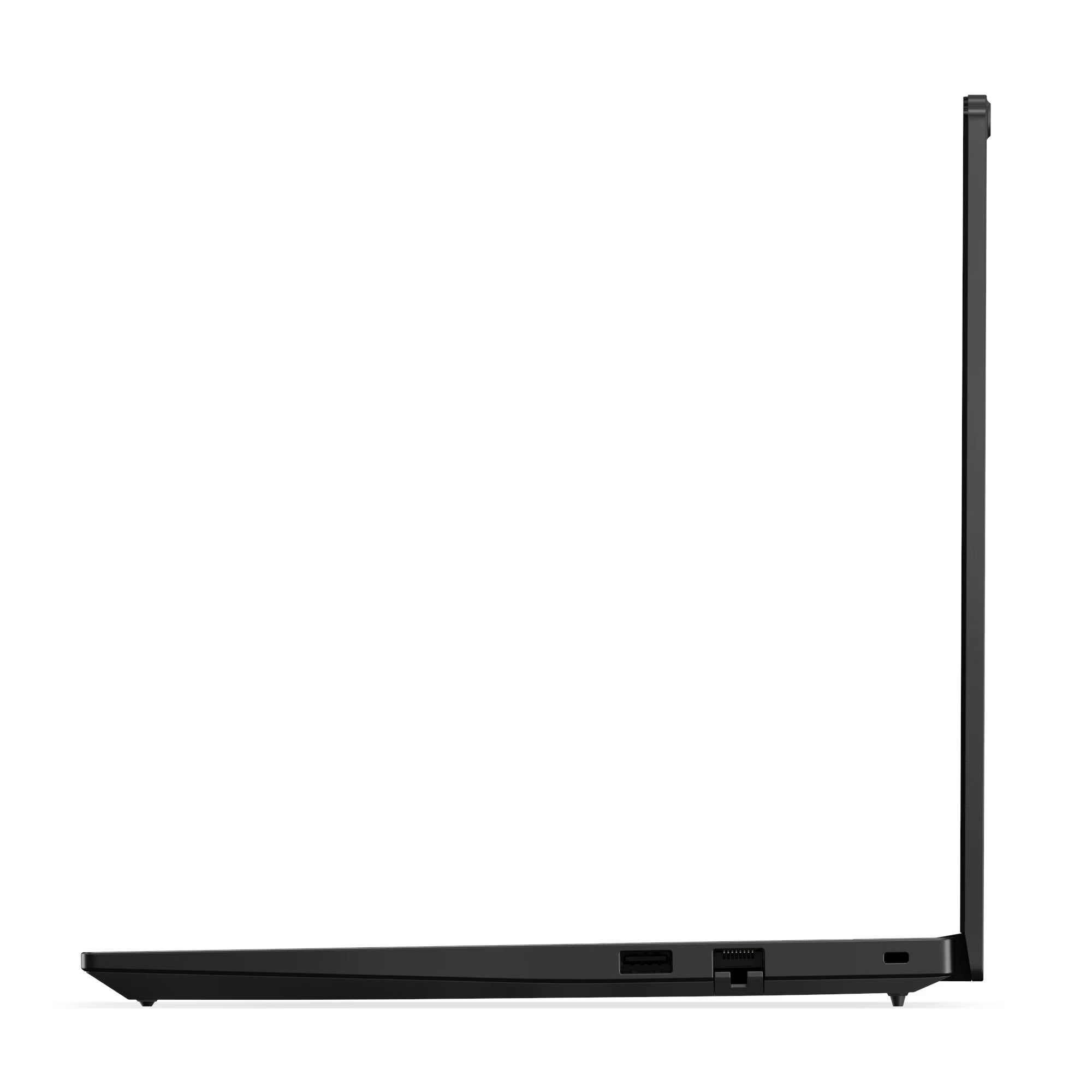 Black laptop on a white background