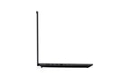 Black laptop on a white background