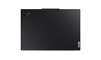 Black Lenovo ThinkPad tablet on a white background
