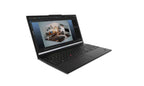 Black laptop on a white background