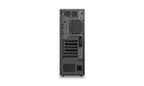 Black computer case on a white background