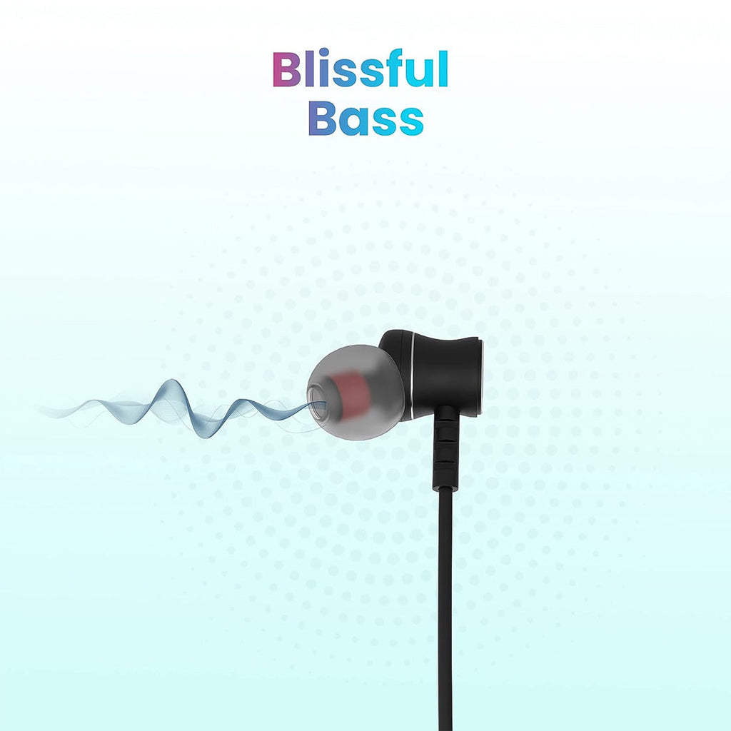 Toreto TOR-300 Beta Lite Wireless Bluetooth 5.0 Neckband Headset with ENC Noise Cancelling Mic Upto 20Hrs Playtime - Black