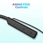 Toreto TOR-300 Beta Lite Wireless Bluetooth 5.0 Neckband Headset with ENC Noise Cancelling Mic Upto 20Hrs Playtime - Black