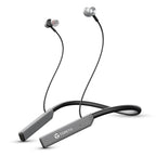 Toreto TOR-300 Beta Lite Wireless Bluetooth 5.0 Neckband Headset with ENC Noise Cancelling Mic Upto 20Hrs Playtime - Grey
