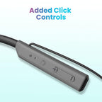 Toreto TOR-300 Beta Lite Wireless Bluetooth 5.0 Neckband Headset with ENC Noise Cancelling Mic Upto 20Hrs Playtime - Grey