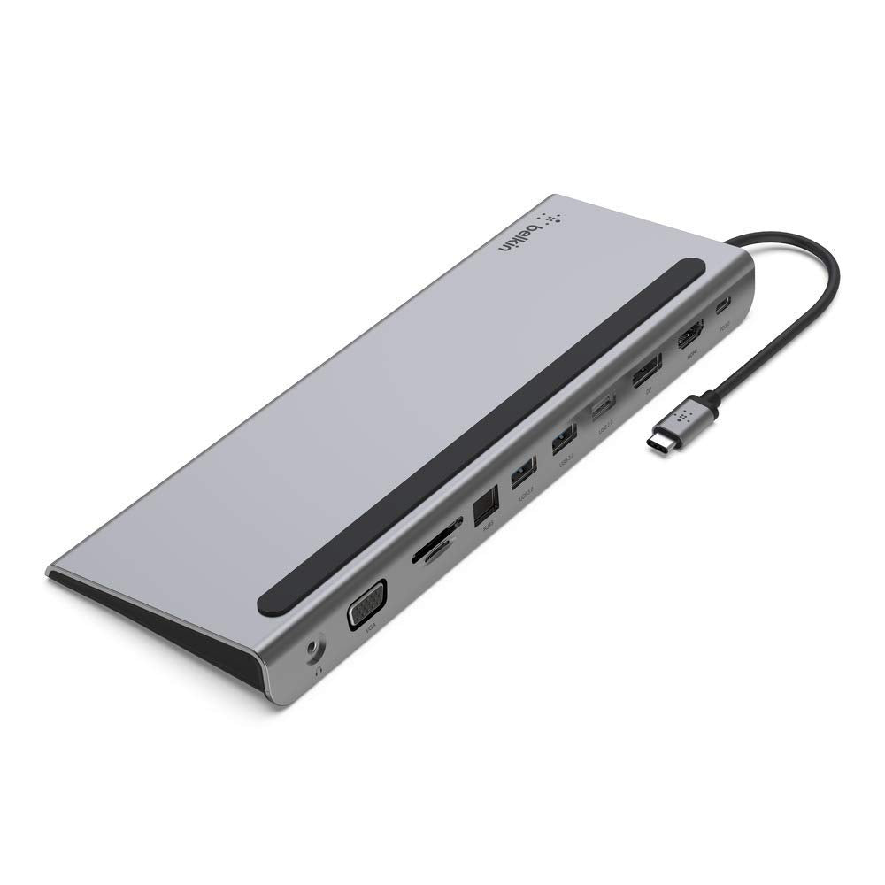 Belkin USB C Hub, 11-in-1 MultiPort Adapter Dock